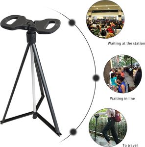 Bastón con Asiento, Altura Ajustable, Equipo de Rehabilitación, Bastón Médico Plegable con Piezas Ajustables para Personas Mayores - Product Image 1