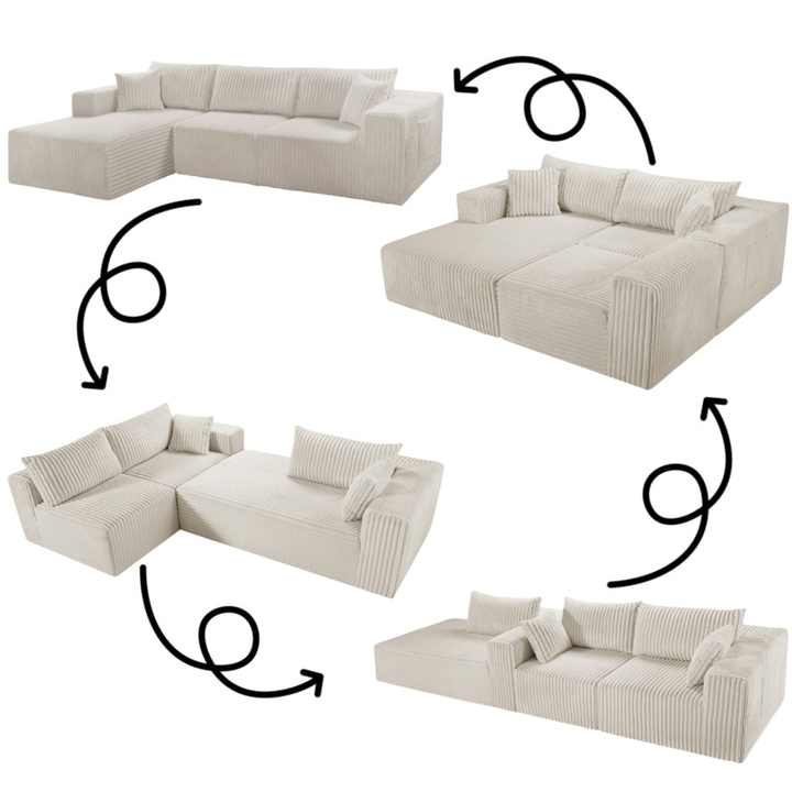 Memory Foam Couch Sofa Without Wood Frame Furniture Luxury Boneless ...