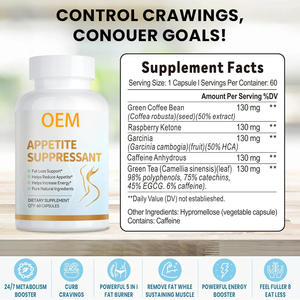 Capsules de perte de poids brûle-graisses à vente chaude, métabolisme rapide, capsules de complément alimentaire coupe-faim, étiquette privée d'usine - Product Image 4