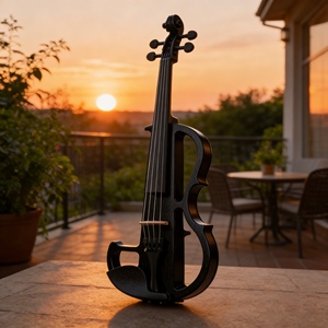 Violín Eléctrico Directo de Fábrica, Tamaño <span class=keywords><strong>3</strong></span>/<span class=keywords><strong>4</strong></span> 1/2, Violín Eléctrico Profesional - Certificado CE para Niños y Estudiantes - Product Image 3