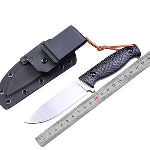 Cuchillo Fijo de Acero Inoxidable HK SS152 8Cr17Mov con Mango G10 Antideslizante, Herramienta Táctica para Caza, Camping y Supervivencia, Personalizable OEM, DIY - Product Image 1