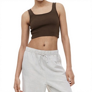 เสื้อครอปผู้หญิงทรงเข้ารูปสำหรับฤดูร้อน ระบายอากาศได้ดี คอแบบผูก ผ้าชีฟองนุ่มสบาย ความยาวสั้น แต่งริบบิ้นแฟชั่น - Product Image 2