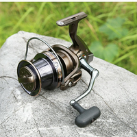 Moulinet de pêche à tambour fixe étanche, corps entièrement en métal, 12v, 2000, 1000, 12000, 3000, 2000, 9000