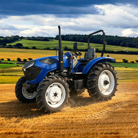 Tracteur agricole à roues 4x4 Heroic 120HP avec cabine climatisée, système hydraulique robuste et capacité de levage élevée pour les travaux agricoles professionnels