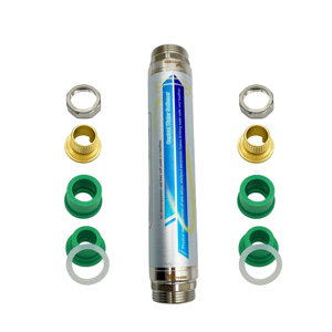 Système de déscaleur d'<span class=keywords><strong>eau</strong></span> sans sel NPT 3/4 pouce Prévention de l'échelle <span class=keywords><strong>Adoucisseur</strong></span> d'<span class=keywords><strong>eau</strong></span> pour <span class=keywords><strong>chauffe</strong></span>-<span class=keywords><strong>eau</strong></span> et tuyaux Garantie de durabilité de 1 an - Product Image 1