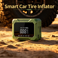 Gonfleur de pneus multifonctionnel indispensable pour voiture, avec moniteur de pression des pneus, jauge de pression numérique, gonflage rapide