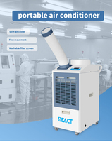 Climatiseur portable tout-en-un 12000 BTU 1 tonne à refroidissement rapide avec compresseur, sur pied, certifié CE pour usine de fabrication