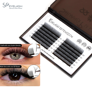 SP EYELASH Extensions de cils 5D <span class=keywords><strong>Flora</strong></span> Spikes, effet fleur, effet mouillé et léger, 0.07 C/D, préfabriquées, extensions de cils volume - Product Image 1
