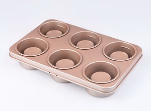 Molde para Hornear Pasteles Rectangular de Acero al Carbono de 6 Cavidades, Color Personalizable - Product Image 2