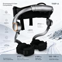 Exosquelette de soutien à la marche portable avec deux batteries de 6000 mAh, design léger et autonomie extérieure de 8 heures