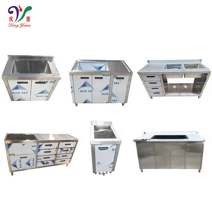 Custom Commercial Restaurant Sanitary Fish Cleaning Sink Double Triple ...