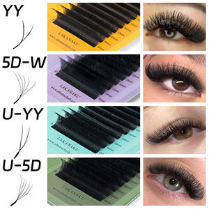 LAKANAKU Fibra Tecnologica 07 <span class=keywords><strong>Bouquet</strong></span> Pré-fait Extension de <span class=keywords><strong>Cils</strong></span> 5D W Volume Brésilien Y Lash Extensions de <span class=keywords><strong>Cils</strong></span> - Product Image 2