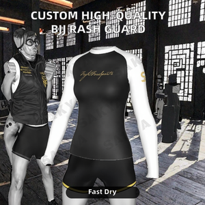 Diseña Tu Propio Rashguard de Jiu-Jitsu BJJ para Mujer, Marca SAKYA, de Alta Calidad, Económico, de Poliéster y Spandex, de Secado Rápido, Manga Larga, para MMA - Product Image 2