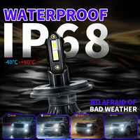 Bombillas LED para Faros Delanteros JHS A110 6000K, Lámparas de Conducción H4 H3 H1 H7 9007 9005, Faros Antiniebla Impermeables para SUV, Camiones, Automóviles y Motocicletas