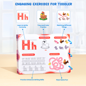 Joycat Chữ Viết Tay Thực Hành Giáo Dục Học Tập Truy Tìm Bút Điều Khiển Số Bảng Chữ Cái Tái Sử Dụng Chữ Viết Tay Thực Hành Cuốn Sách Cho Trẻ Em - Product Image 3