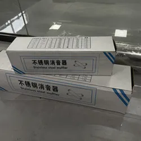 Interface NPT de haute qualité silencieux flexible en acier inoxydable 1 à 6 silencieux de pompe à air sous vide