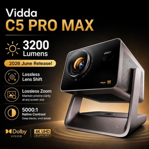 Leo 2026 Vidda C5 ProMax 1080P <b>Android</b> Smart <b>Projector</b> 3200 Lumens Built-In Battery Home Theater DLP <b>Projector</b> - Product Image 1
