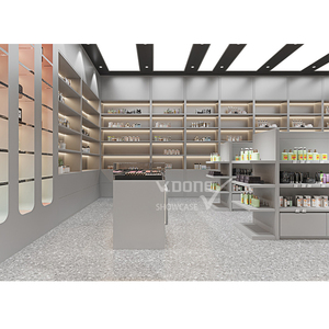 Étalage de cosmétiques, présentoirs, armoires avec tiroirs, finition laquée en verre/contreplaqué pour comptoir de centre commercial de luxe, vitrine - Product Image 6