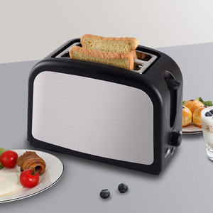 <b>Toaster</b> 2 Slices Mechanical Timer Electric <b>Toaster</b> For Home Breakfast Use Silver Gray - Product Image 3