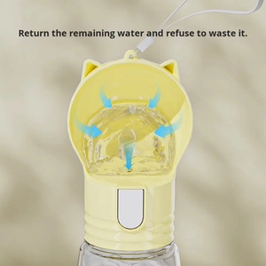 Fontaine à eau et gourde portable écologique en plastique 2 en 1 pour chien, utilisation en extérieur - Product Image 4
