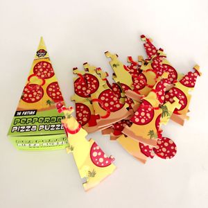 Free shipping high quality Funny <span class=keywords><strong>Pizza</strong></span> Puzzle paper personalized play games puzzle Mat for children toys - Product Image 2