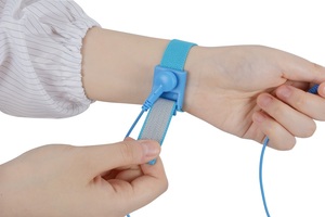 <span class=keywords><strong>Bracelet</strong></span> de poignet ESD réglable de haute qualité <span class=keywords><strong>Bracelet</strong></span> bleu antistatique de 1.8m avec fil de terre en PVC PU pour tapis - Product Image 4