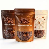 Pochette à fermeture éclair personnalisée, sac d'emballage alimentaire pour bonbons, pour le stockage des collations