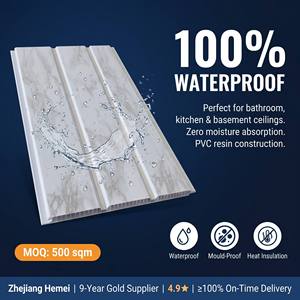 Cielo Raso Económico Impermeable de PVC, Panel de Techo de PVC, Plafón de PVC, Techo Falso para Sudamérica - Product Image 1