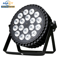 Venta al por Mayor de 18 Luces LED Par RGBWAUV 6 en 1, de Aluminio, Activadas por Sonido, DMX IP33, Ángulo de 25°, 10 Canales, para Escenarios