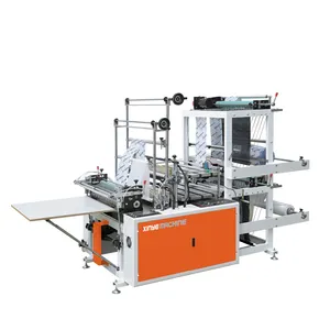 High Speed Bottom Sealing And Cold Cutting Machine For Garbage Bags Double-layer Four-line Plastic Pe Bags Making Mach