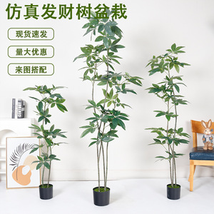 Arbre à monnaie artificiel Dream Castle, plante décorative d'intérieur de 100 à 200 cm, verdure pour salon, chambre, balcon - Product Image 5
