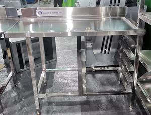 OEM, équipement de cuisine mobile robuste en acier inoxydable, boulangerie, support de casserole <span class=keywords><strong>gastronorm</strong></span>, chariot à nourriture avec <span class=keywords><strong>table</strong></span> - Product Image 4