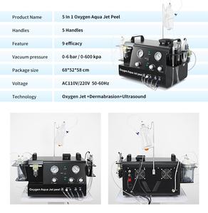 Appareil de soin du visage à haute pression, hydro-microdermabrasion, hydrodermabrasion, aspiration, élimination des points noirs, jet d'oxygène, peeling hydra - Product Image 4