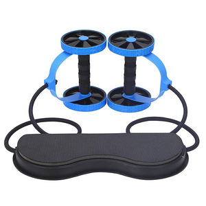 Rouleau d'entraînement double <span class=keywords><strong>pour</strong></span> les <span class=keywords><strong>abdominaux</strong></span>, équipement de Fitness à domicile, antidérapante, offre spéciale, en stock - Product Image 4