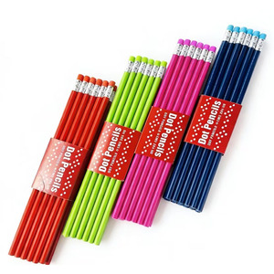 Lot de crayons hexagonaux colorés Surwin, 144 pièces avec gomme, fournitures éducatives pour étudiants, économique - Product Image 5