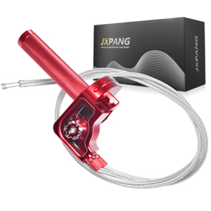 Poignées d'accélérateur de moto 22 mm en alliage d'aluminium CNC avec traitement anti-oxydation, grande vis d'huile et couvercle de poignée, accessoires de moto - Product Image 1