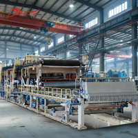 Mesin Pembuat Kertas Kraft Bergelombang 3800mm, Lini Produksi Daur Ulang Karton Bekas, Harga Pabrik