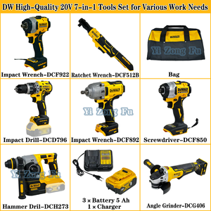 Mua Sắm Giá Bán 20V De Công Cụ Thiết Lập Screwdriver Máy Xay Cờ Lê Khoan 3 Pin Và Bộ Sạc 11-Trong-1 Không Dây Walt Công Cụ Kit - Product Image 2