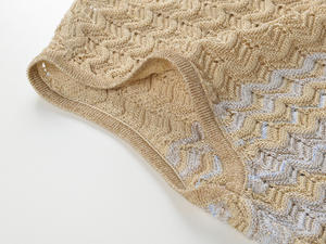 Abiti lunghi alla moda da donna con colletto rotondo lavorato a <span class=keywords><strong>maglia</strong></span> 2024 <span class=keywords><strong>blu</strong></span> estivo senza maniche per le vacanze - Product Image 6