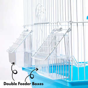 Taşınabilir küçük kuş seyahat kafesi Birdcages besleyici kutuları ile hafif küçük kuşlar başlangıç kiti ayakta kutup - Product Image 5