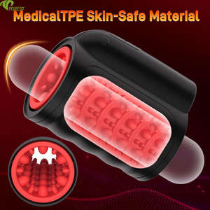 7 Farklı Modlu Uçak Kupası Tasarımlı, Otomatik Döndürme Özellikli Erkekler İçin Geri Çekilebilir Döner Mastürbatör - Seks Oyuncağı - Product Image 5