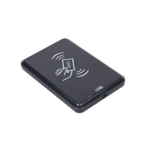 เครื่องอ่านบัตร RFID แบบไร้สัมผัส เครื่องอ่านบัตรสมาร์ทการ์ด NFC แบบ USB วัสดุ ABS ระบบควบคุมการเข้าออกประตู ระยะอ่าน 5~10 ซม. - Product Image 1