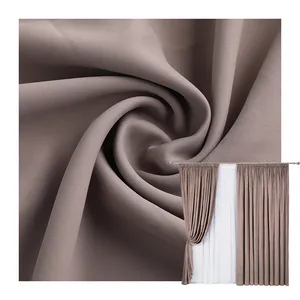 High Width Dull Blackout Curtains Drapes Fabric For Curtain Material Rolls Polyester Blackout Fabric