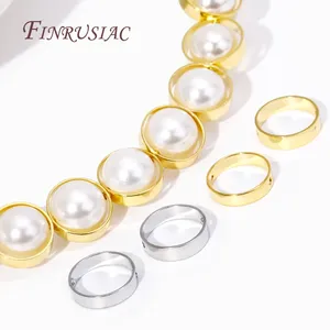 <span class=keywords><strong>Perline</strong></span> Rotonde Placcate in Oro 18K con Foro per Creazione di Gioielli Fai-da-Te, Bracciali, Orecchini e Collane - Product Image 2