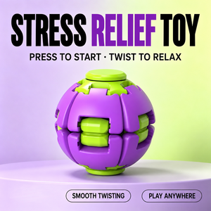 Tourne et pressoie, jouet anti-stress stimulant le cerveau, fidget spinner transformable avec gyro coloré tactile pour soulager le stress - Product Image 6