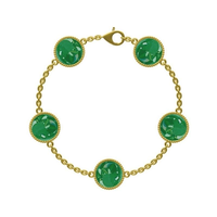 Bijoux de luxe Bracelet trèfle à quatre feuilles double face 13 mm pour femme Bijoux de mode Bracelet en or 18 carats