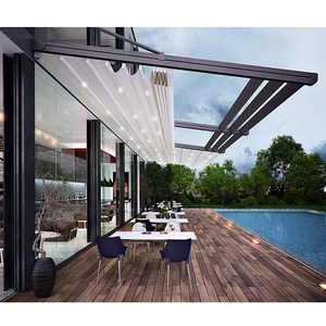 Retráctil cubierta de Metal Marco de Pvc <span class=keywords><strong>Pergola</strong></span> cubierta <span class=keywords><strong>toldo</strong></span> <span class=keywords><strong>con</strong></span> policarbonato techo China - Product Image 1
