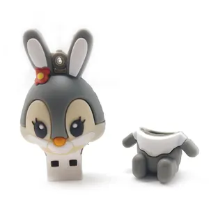 Lovely Rabbit Usb Flash Drive 4gb 8gb 16gb 32gb Cartoon Rabbit Shaped 100% Real Full Capacity Memory Stick disco portatile del fumetto