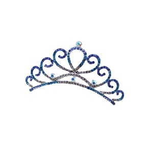 Large Crown Colorful Rhinestone Hair <b>Clip</b> For Girls Princess Birthday Party Accessory 27cm Size Mixed Colors - Product Image 5