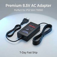 Untuk Konsol PS2 70000 Konsol Game EU/US Adaptor AC Colokan EU Konverter Catu Daya Pengisi Daya Dinding Pengisi Daya Perjalanan